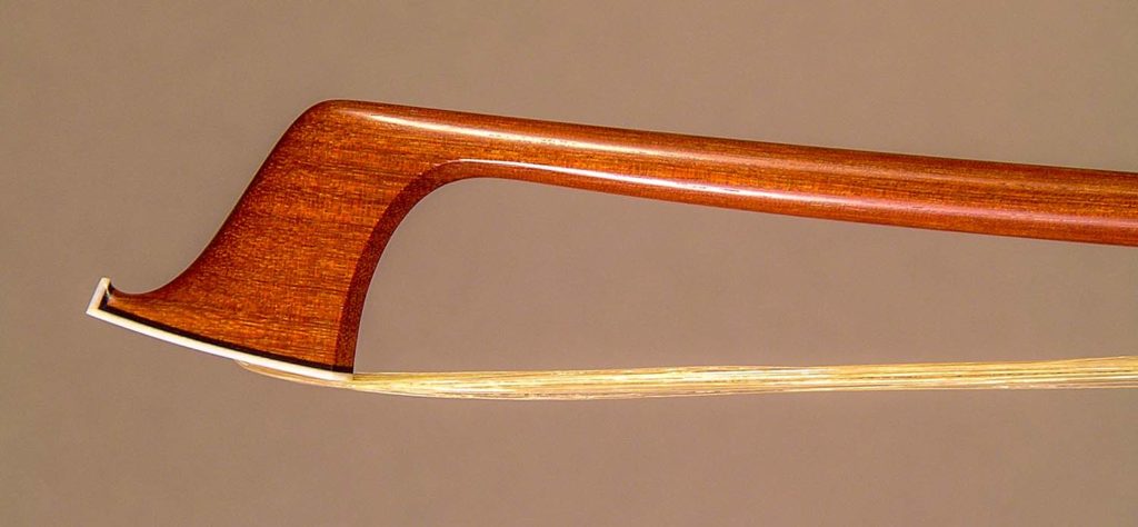 Silver-mounted violin bow head